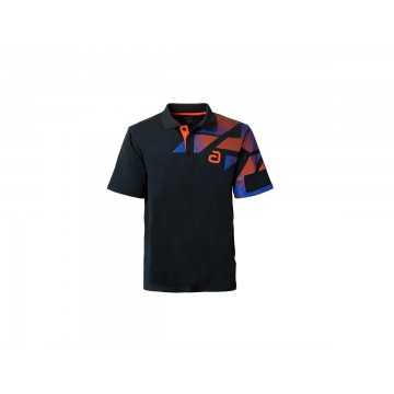ANDRO Polo Benzon Negro/Rojo