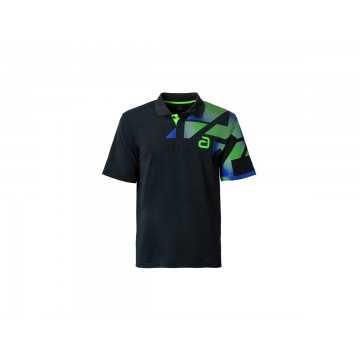 ANDRO Polo Benzon Negro/Verde